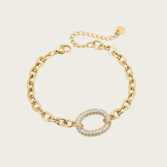 Bohemian: Gold Circle Bracelet